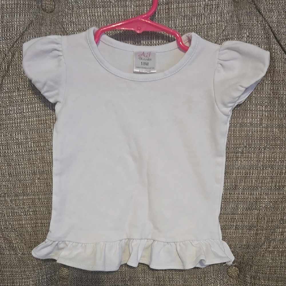 Girls 18 Month Ruffled Hem Top